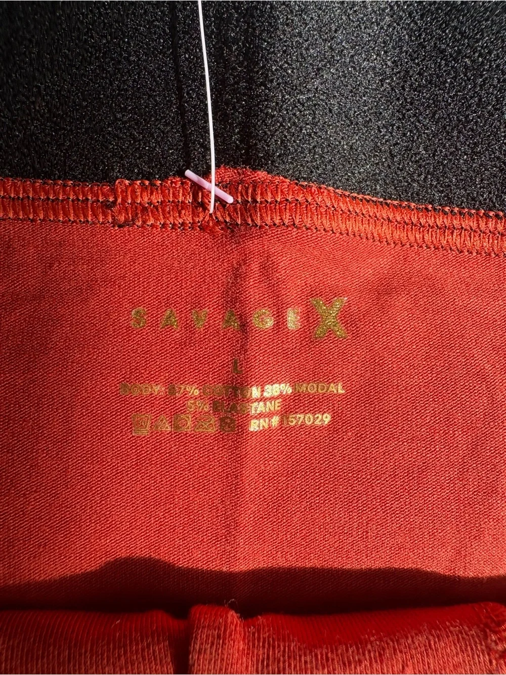 SAVAGE X FENTY Men's Orange Stretch Boxer Briefs with Logo Waistband